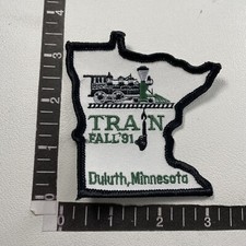 1991 Steam Engine Railroad Train Fall ‘91 DULUTH MINNESOTA Patch 19KA picture