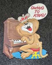 Vintage Kingsbury  Beer Swing To King Lion  Advertising Vacuform Sign 12x18 picture
