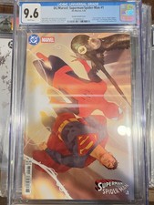 DC/Marvel Superman Spider-Man #1 CGC 9.6 Mitch Gerads Variant 2026 White Pages picture