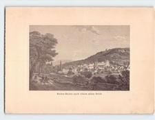 Postcard Baden Baden nach einem alten Stich Baden Baden Germany picture