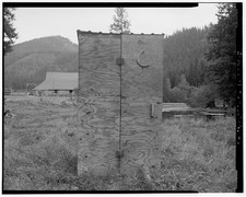 Photo:Horse Ranch Privy No. 2 Wyoming 1900s outhouse cabin ranch scene picture