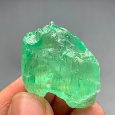 81 CTS Hiddenite Green Kunzite Crystal From Afghanistan picture