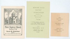1939 Herkimer NY Mohawk River Baptist Association 100th Annual Church Programs picture