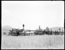 Threshing Machine Wheat Harvest Vintage 1900s Farm Photo Reprint Wall Art picture
