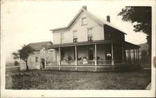 Binghamton NY Postmark Farmhouse c1910 Real Photo Vintage Postcard bhn picture