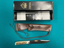 VINTAGE PUMA 11 6396 ORIGINAL BOWIE KNIFE, SHEATH & FACTORY BOX UNUSED NOS NR picture