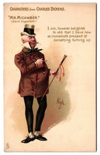 Charles Dickens Mr. Micawber David Copperfield Kyd Raphael Tuck Postcard picture