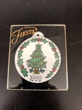 NIB 1999 FIESTA Christmas Tree Ornament Homer Laughlin China Co. EX Clean picture