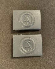 Pair (2) Field Service EAST GERMAN Germany DDR Army Police Border BELT BUCKLES picture