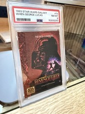 1993 Topps Star Wars Galaxy #73 When George Lucas PSA 8 NM-MT 152032253 picture