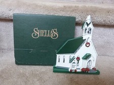 HTF VINTAGE Shelia's TOWN SQUARE CHURCH Sheldon Jackson Shelf Sitter 7