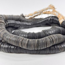2 Strands Coconut Shell Disk Beads picture