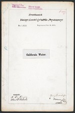 Photo:Young Ladd Coffin California Water Trademark 1874 Perfume Brand picture