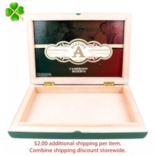Aladino Cameroon Reserva 1947-1961 Empty Wood Cigar Box 11.25