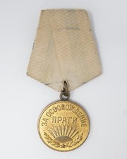 WWII Soviet Medal For the Liberation of Prague Medal Original Russian Order picture