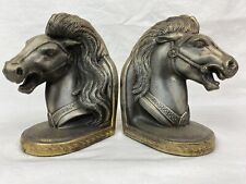 VTG War Horse Bronze Book Ends - BM Pro - 5.5” Tall, 4.5” Wide, 1940’s - 1950’s picture