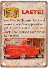 1957 Vintage Vista Auto Ad Retro Look Reproduction Metal Sign A13601 picture
