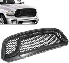 Front Bumper Upper Grille Matte Black Rebel Style Honeycomb Mesh Grill Fit for 2 picture
