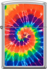 Tye Dye Swirl Chrome Zippo Lighter picture