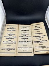 SHORTHORN WORLD MAPS PUB. Aug 10, 1939 Lot Of 3 picture
