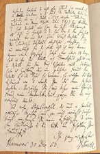 JOHANN HERMANN DETMOLD SIGNED LETTER TO RUDOLF WEIGEL HANOVER ,GERMANY 1853 picture