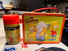 Brand New The Simpsons Homer Lunch Box Thermos Drink Container 2000 New Rare picture