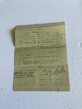 CIVIL WAR CSA CROSS OF HONOR CERTIFICATE FOR FAMOUS S. C. BUTLER BROTHER 1911 picture