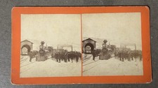 NORTH ADAMS MASSACHUSETTS Stereoview Train On The Boston Maine Railroad 1870s picture