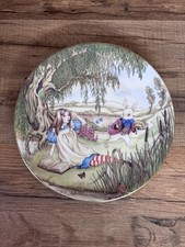 VTG Georges Boyer Limoges Alice in Wonderland Plate Alice and White Rabbit 1981 picture