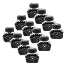 Thornton's Luxury Goods Fountain Pen Ink Bottle, 30ml - Black - Set of 12 picture