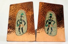 Att. Salvador Teran Copper Mosaic Bookends c1950s Unsigned picture