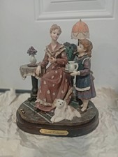 Vintage Gentili Collection Mother And Child Afternoon Tea Parties Figurines RARE picture