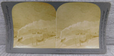 Stereoview Card Keystone View Co 1900 Lauterbrunnen Switzerland Winter Train picture