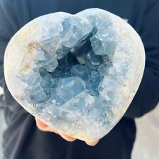 3.9LB Natural Beautiful Blue Celestite Crystal Geode Cave Mineral Specimen picture