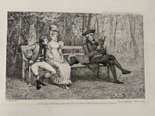 M Knoedler Twos Company Threes None Glindoni Fecit Antique Vintage Print 1881 picture