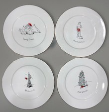 Set of 8 Merry Masterpieces Christmas Plate 1999 1st Ed Whimsical Dayton Hudson picture