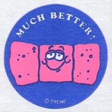 Trend Scratch And Sniff Bandage Band Aid Matte Stinky Stickers Single TM Vtg 80s picture