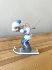 Lladro Figurine #4970 Skier Puppet Boy *MINT* picture