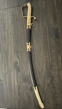 Officers Stirrup Hilt Saber - Federal Period  - Gold Campaigner Quality- 1812 picture