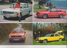 Lot of 10 different Audi 60 80 Quattro 1000 coupe NSU Prinz Sportprinz postcards picture