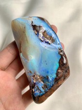 Raw Boulder Opal — Blue-Green Flash, Australian picture