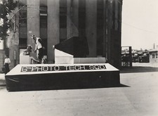 c. 1940's Military Parade Float, 6th Photo Tech Squad, Cross-Dressing Man Photo picture