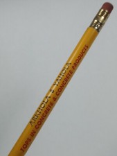 Arkansas ARKHOLA YAHOLA CONCRETE Vtg Unsharpened Pencil Ad c.1940's 1950's USA picture