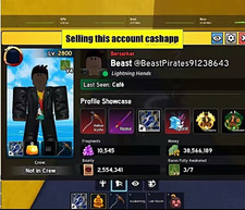 Blox Fruits Game Account Lv. 2800 has human, mink, and angel v4. Dm offer picture