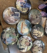 Vintage Andy Griffith Show Hamilton Collector Plates Complete Set of 8 picture