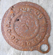 Antique Cast Iron #7 Kettle Lid - Southern Co-Op Foundry, Rome GA - Very Rustic picture