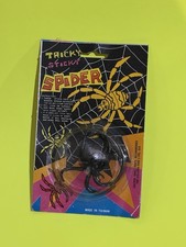 VTG JUMPING SPIDER Prank Joke Amscan Sticky Trick Novelty NOS Rubber JIGGLER picture