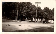 LOT 351: REAL PHOTO SNAP SHOT EARLY ROADSIDE HOWARD HOTEL PETOSKEY MI C1915 picture