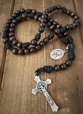 Seven Sorrows Of Mary Chaplet, Durable Rosary, Wooden Beads Chaplet, Handmade picture