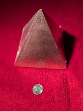 3 Lb Solid Copper Pyramid Hand Poured Casting .999 High Quality Copper  picture